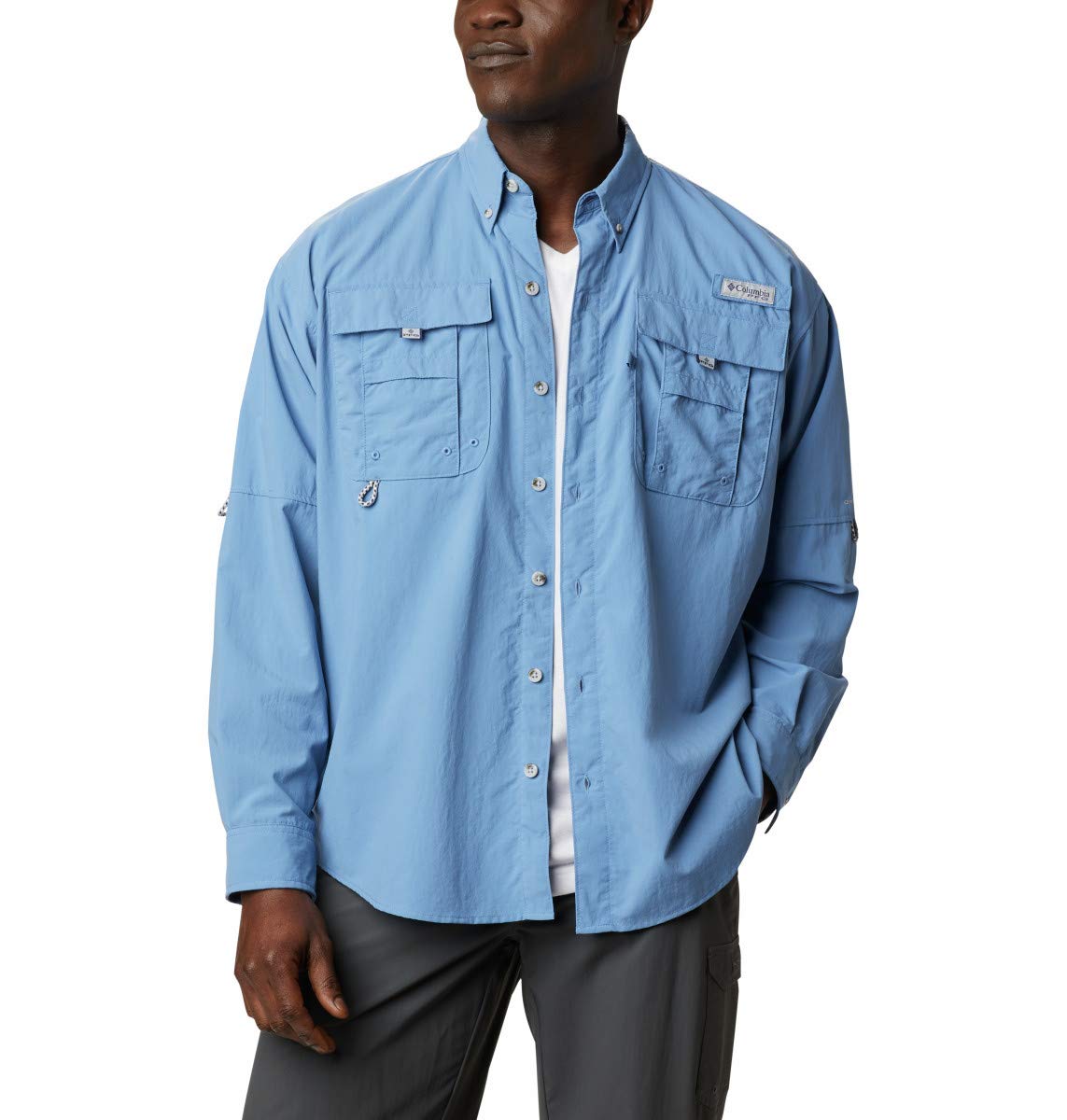 Columbia Men's PFG Bahama Ii Long Sleeve Shirt, Breathable, Uv Protection