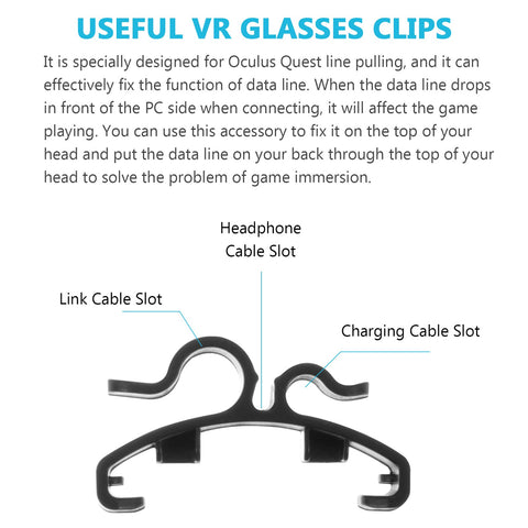 Meta Compatible for VR Cable Clips VR Cable Fixed Buckle VR Cable Clamping Devices 1 VR Vr Games