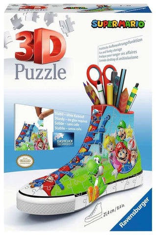 Ravensburger Super Mario Brothers Shoe 3D Jigsaw Puzzles for Kids & Adults Age 8 years Up - 108 Pieces - No Glue Required