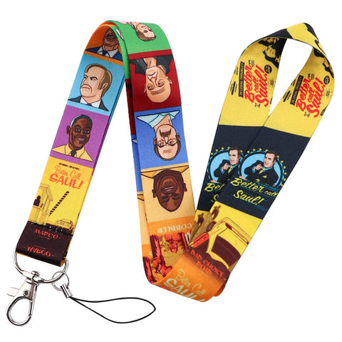 Pinstant Better Call Saul Goodman Breaking Bad Spinoff TV Show 17.7" Neck Lanyard Keychain Holder ID Badge Mobile Phone Pin Strap