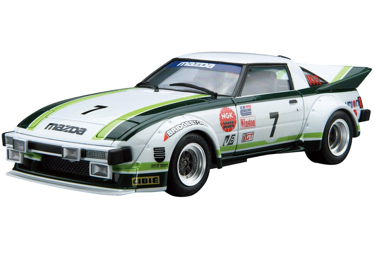Aoshima 1/24 Model Car No.22 Mazda SA22C RX-7 Daytona '79 Model Kit(Japan Import)