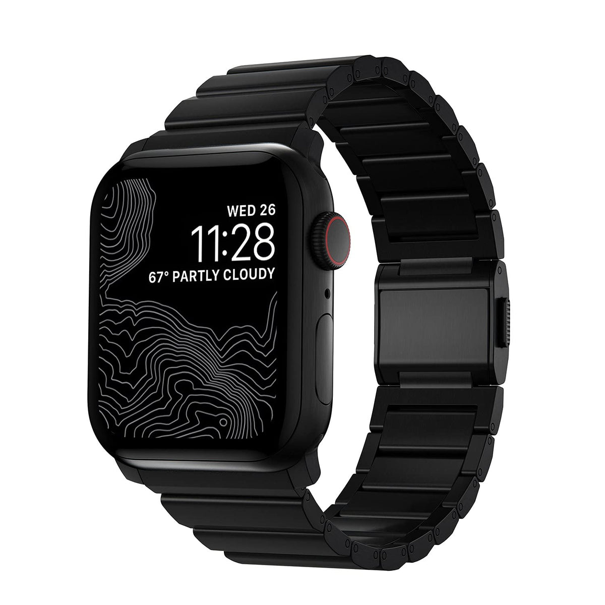NOMAD Titanium Watch Strap for Apple Watch 49/45/44/42mm Black