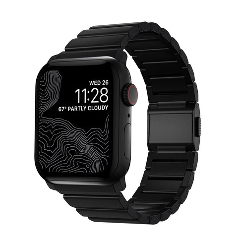 NOMAD Titanium Watch Strap for Apple Watch 49/45/44/42mm Black