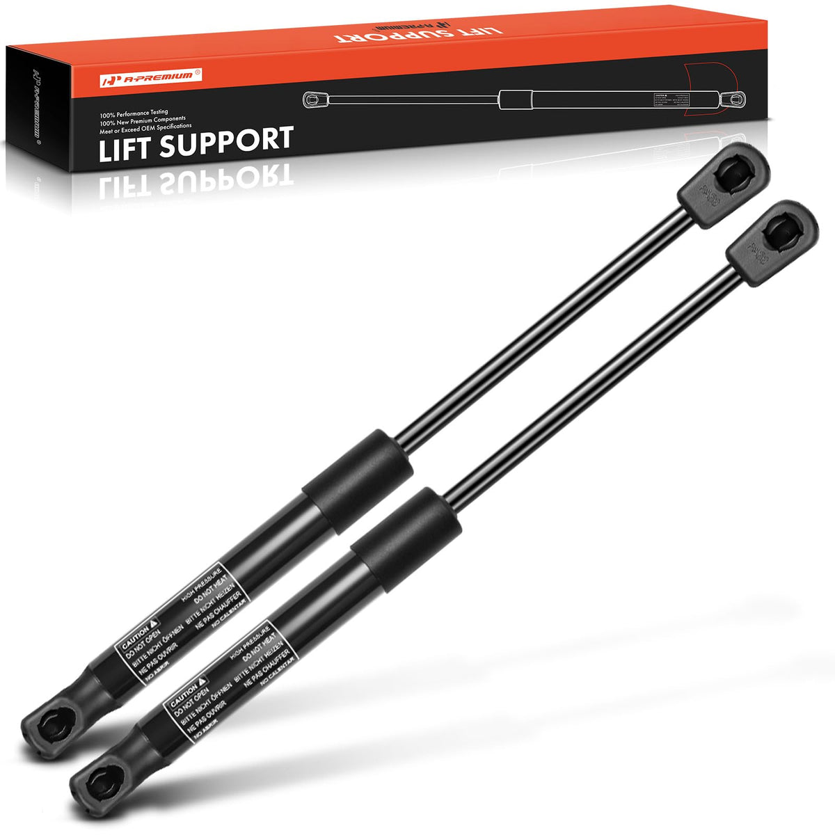 A-Premium Front Hood Lift Supports Shock Struts Compatible with Select BMW Models - F10 Series 528i/535i/535i xDrive/550i/550i xDrive 2011 Sedan - Replace# 51237206644, 7206644 (2PC-Set)
