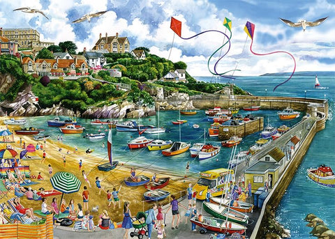 Jumbo, Falcon de luxe - Newquay Harbour, Jigsaw Puzzles for Adults, 1,000 piece