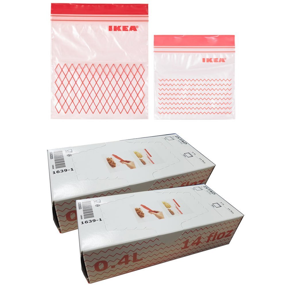 IKEA ISTAD Plastic Freezer Bag, red 120Pack