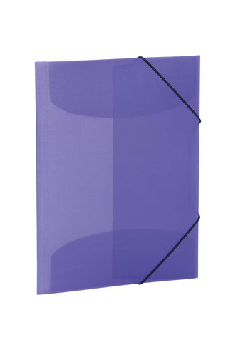 HERMA 19581 Sammelmappe DIN A4 Transluzent Violett, stabiler Kunststoff, abwaschbar und strapazierfÃ¤hig, Ordnungsmappe mit Innenklappen und Gummizug, Zeichenmappe fÃ¼r Kinder, MÃ¤dchen und Jungen
