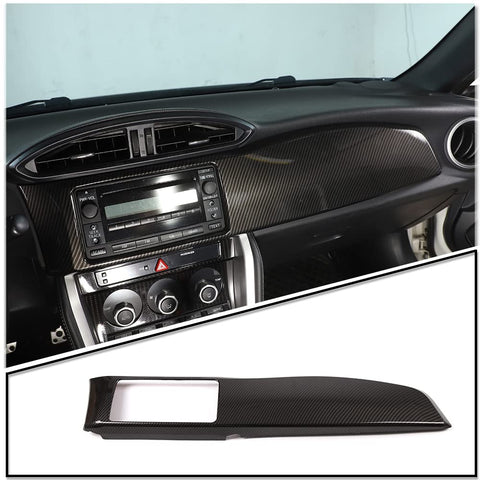 Touch Screen Car Display Navigation Screen Trim Cover ABS Trim Small Screen for Subaru BRZ Toyota 86 Accessories 2012-2020,Co-Pilot Dash Instrument Panel Decor Cover Trim (Carbon Fiber Pattern)