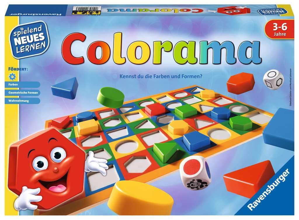 Ravensburger 24921 Colorama Assignment Game for the Little Ones, Game for Children from 3 to 6 Years, Playful Learning for 1-6 Players