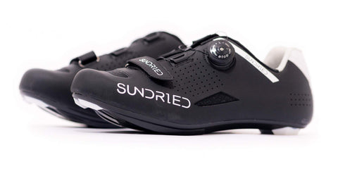 Sundried Mens Pro Road Bike Shoes use with Cleats MTB, Spin Cycle, Indoor Riding Road Cycling (UK11, Black)