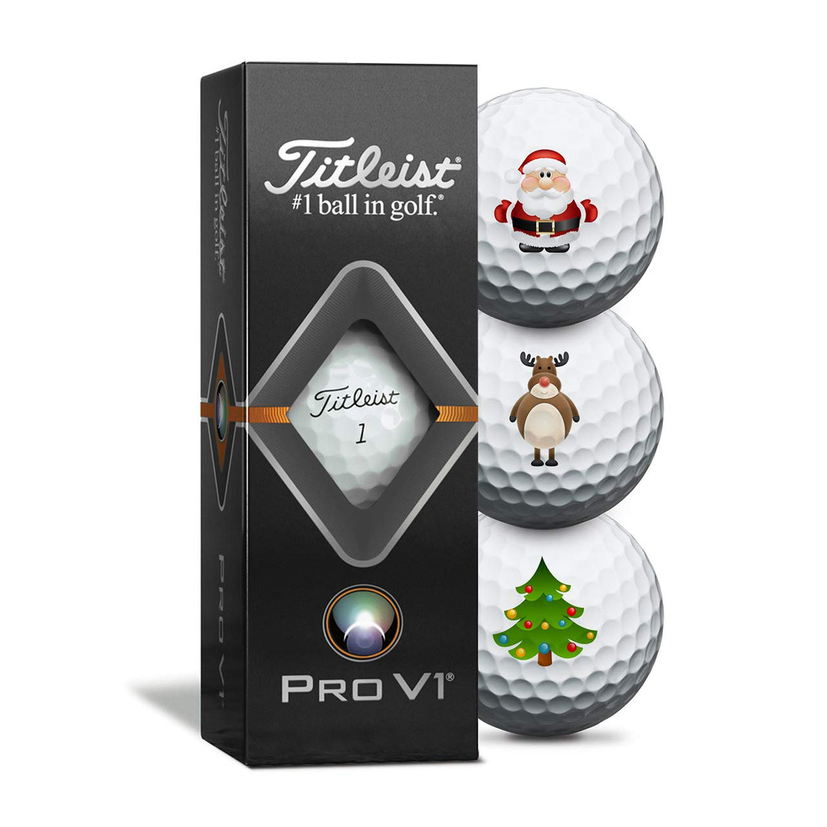 TITLEIST Pro V1 Christmas Golf Balls - 3 Pack