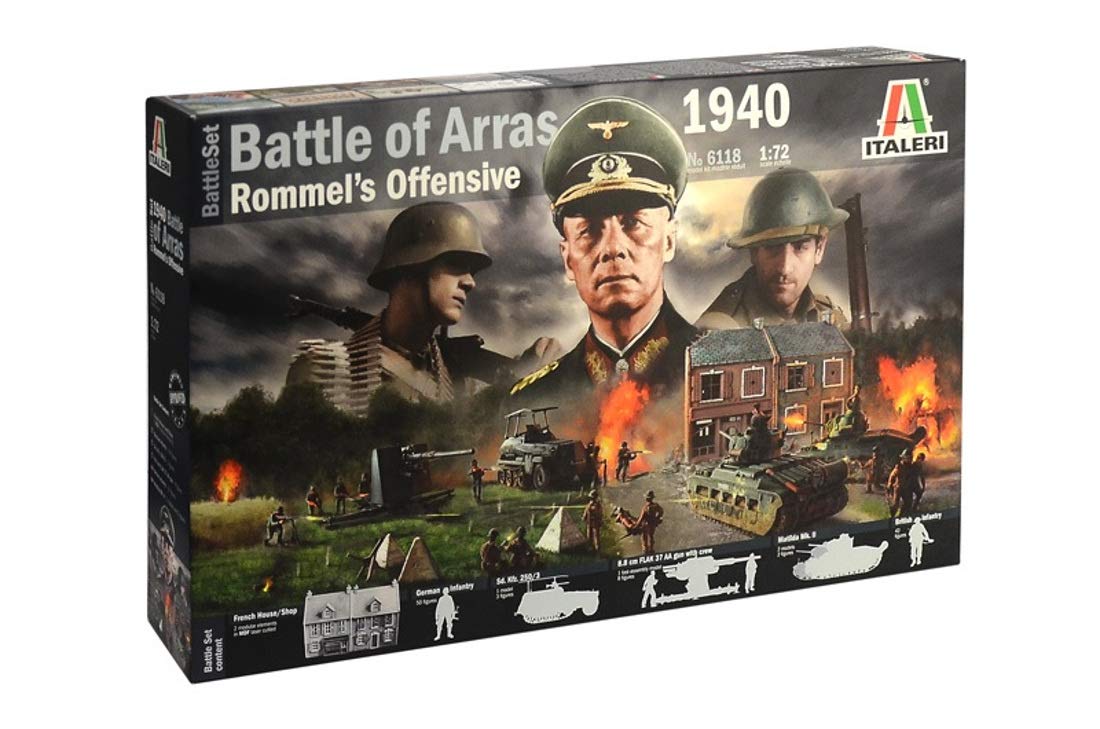 Italeri 1: 72 510006118 WWII Set:Battle of Arras '40.