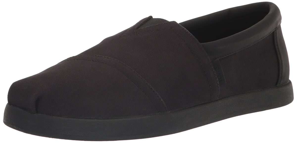 TOMS Men's Alpargata Forward Loafer, Black/Black, 7