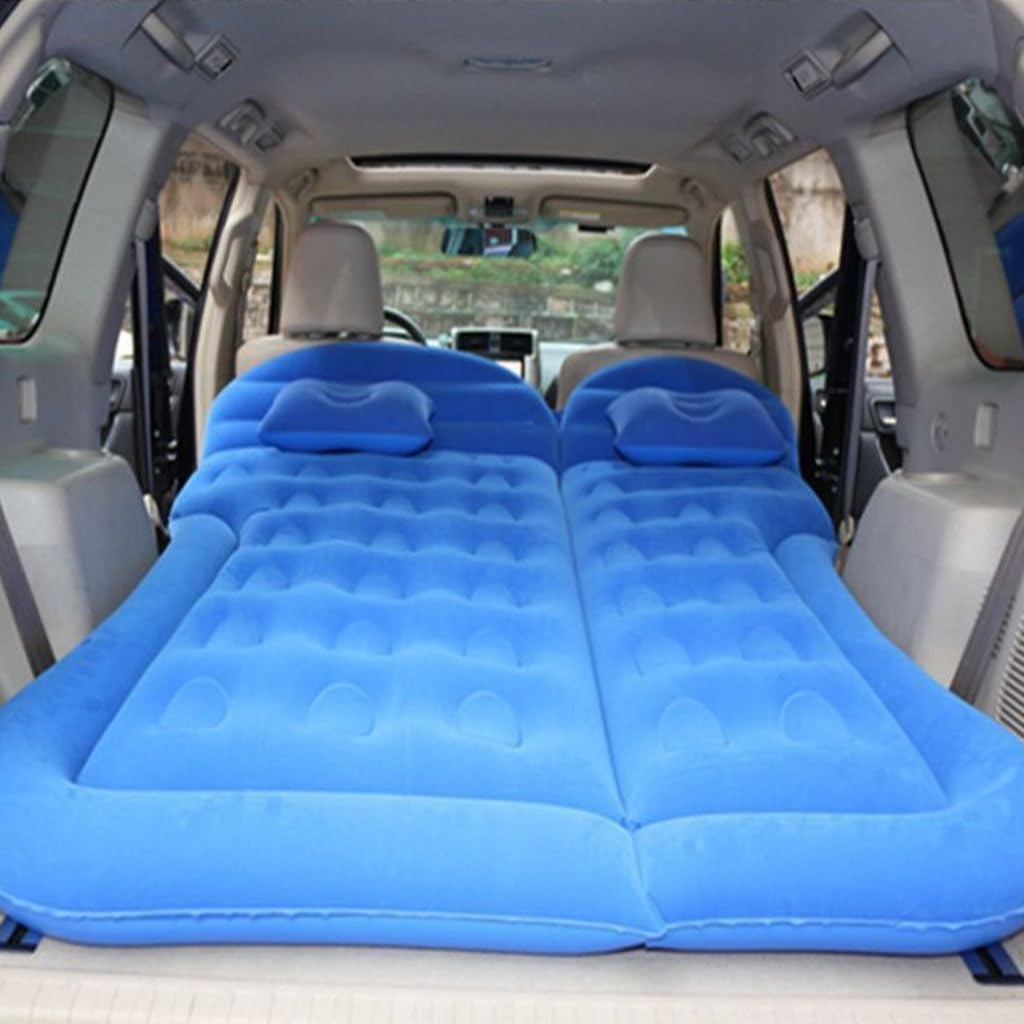 KAMNIK Car Inflatable Bed,for Suzuki Jimny,which is soft durable Car Inflatable Air Mattress Camping Air Beds,B-Blue 01