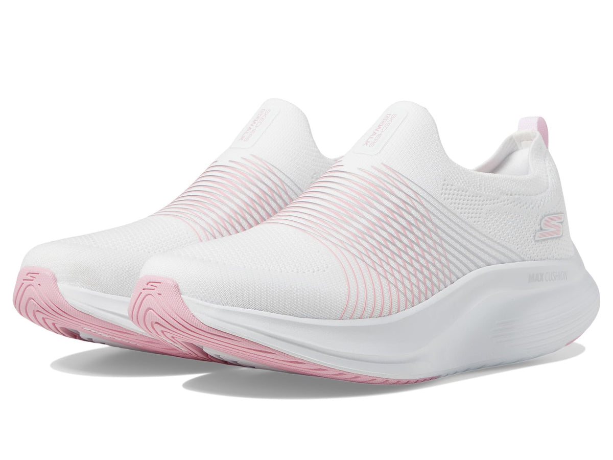 Skechers Women's Go Walk Max Walker Sally Sneaker, White/Pink, 9