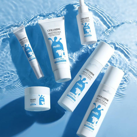 Generic Milk Skin Care Set, 6Pcs Face Care Set for Teen Girls with Milk Extract, Include Cleanser, Serum, Toner, Lotion, Eye Cream, Face Cream,Improve Rough Skin