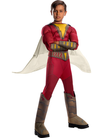 Rubies Official DC Comic Shazam! Movie, Superhero Childs Deluxe Costume, Size Medium Age 5-7 Years Halloween