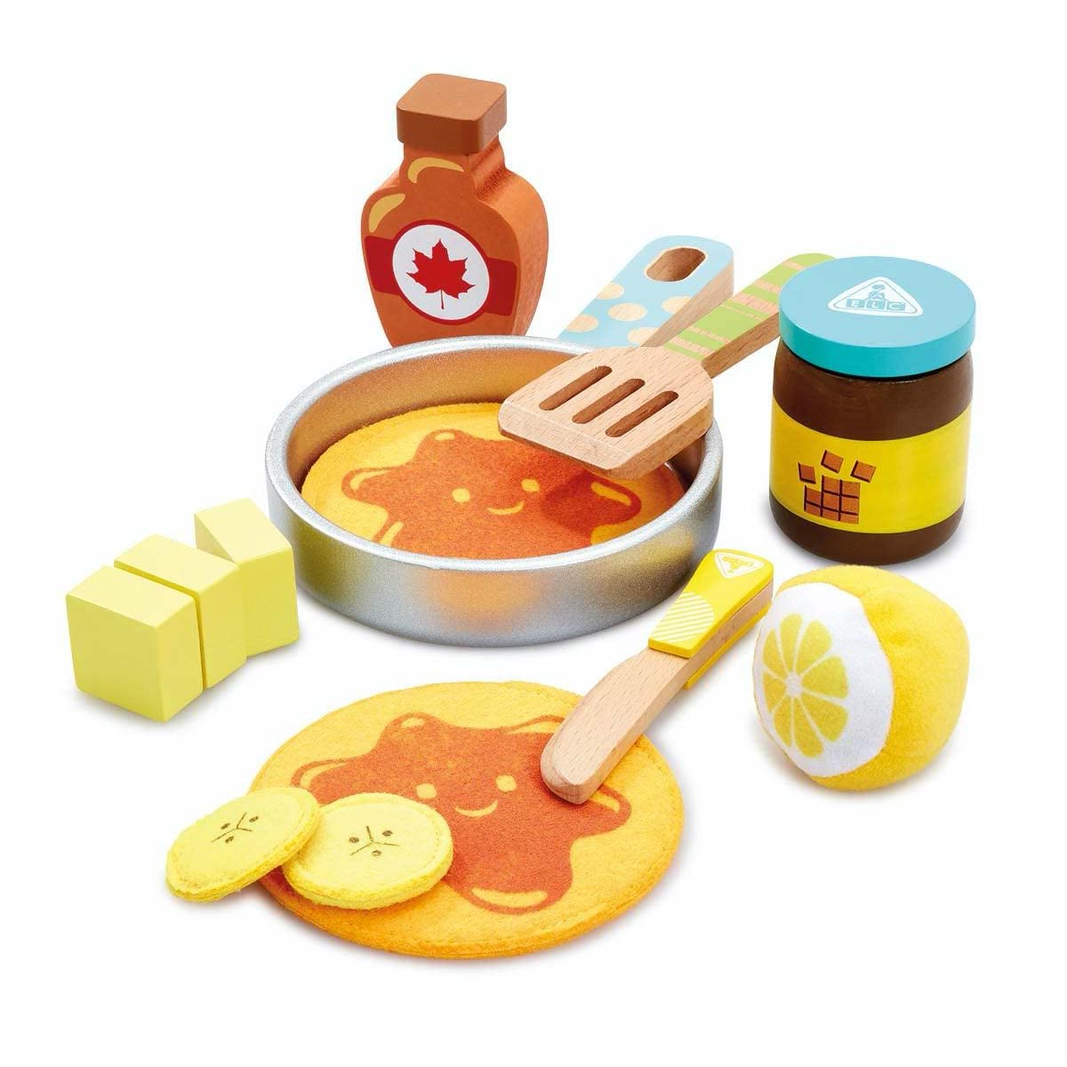 Early Learning Centre - Wooden Pancake Playset - Pretend Play Pancake Playset for Children Ages 3 to 6 Years