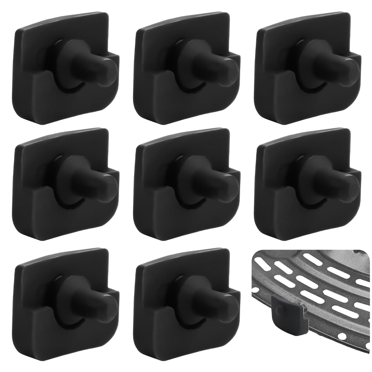 8 x Replacement Rubber Silicon Rubber Air Fryer Rubber Compatible with Cosori Dual Blaze Air Fryer Accessories Silicone Rubber Bpa Free Health and Safety
