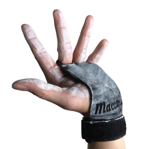 MACCIAVELLI - Pull Up Grips, Hand Grips, Wodies, Gloves, Calisthenics, Freeletics, Gymnastics (Black, Large)