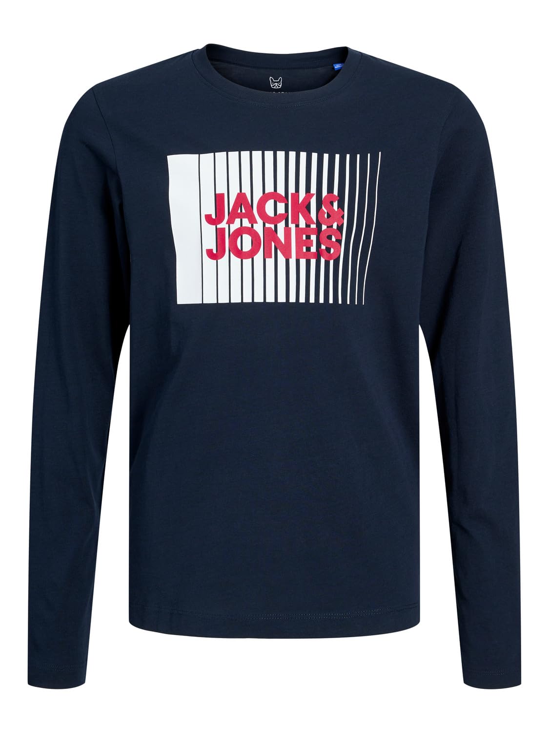 Jack & Jones Junior Boy's Jjecorp Logo Tee Play LS O-Neck Noos Jnr T-Shirt, Blazer Navy, 10 Years
