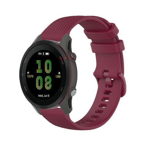 KUTEWEU Strap for Garmin Forerunner 255S, 18mm Silicone Watch Band Sport Strap Compatible with Garmin Venu 2S/Garmin Vivomove 3s/Garmin Move3S/ Garmin Vivoactive 4S/ Garmin Active S (Red)
