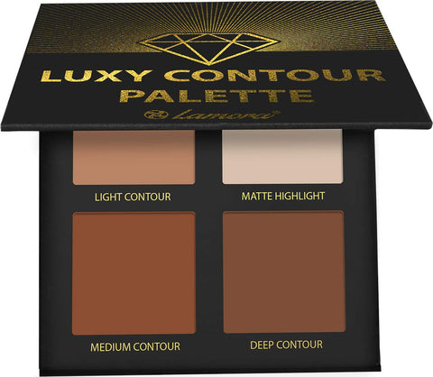Contour Pallet Makeup Powder Contour Kit - Contour Palette With Mirror - 4 Highly Pigmented Matte Colors For Contouring And Highlighting - Vegan, Cruelty Free And Hypoallergenic