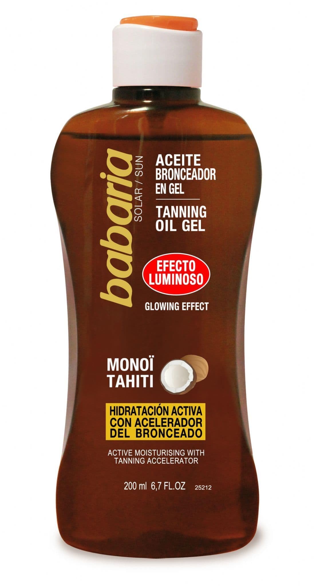 Babaria Shimmering Coconut Tanning Oil Gel SPF 0 200ml