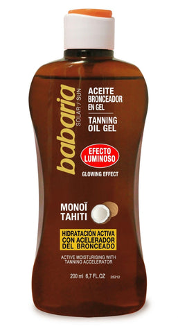 Babaria Shimmering Coconut Tanning Oil Gel SPF 0 200ml