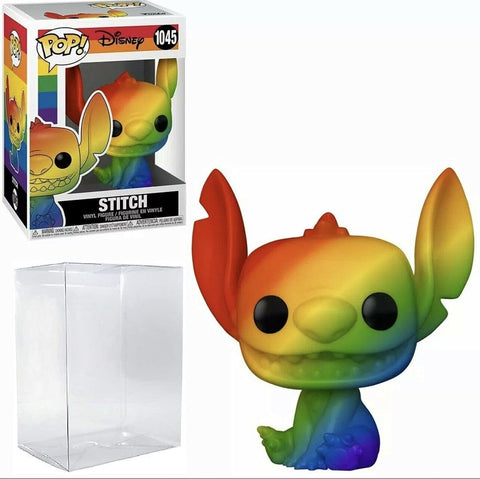 Stitch Rainbow Pop #1045 Disney: Pride Vinyl Figure (Bundled with EcoTek Protector to Protect Display Box)