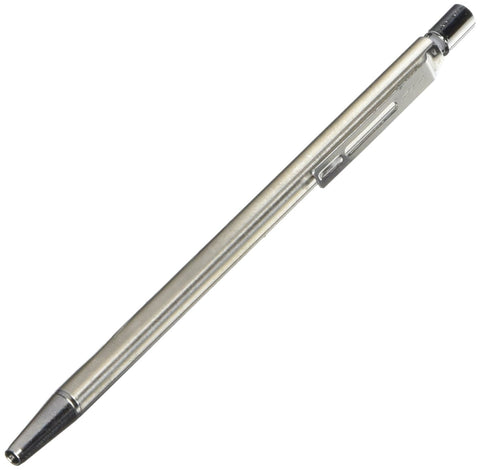 Pilot Birdy Stainless Steel Body Mini Ballpoint Pen, 0.7 mm, Black Ink (BS-40S-S)