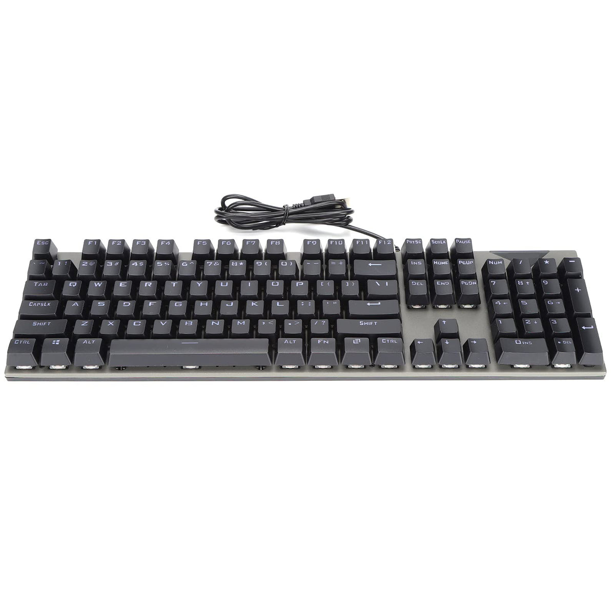 Mechanical Gaming Keyboard, RGB Backlit Wired Computer Keyboard, Full Size Mini Compact Wired Gaming Keyboard for Desktop PC Gamer Office