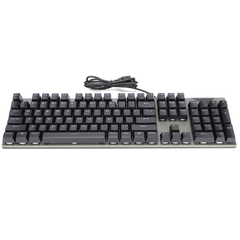 Mechanical Gaming Keyboard, RGB Backlit Wired Computer Keyboard, Full Size Mini Compact Wired Gaming Keyboard for Desktop PC Gamer Office