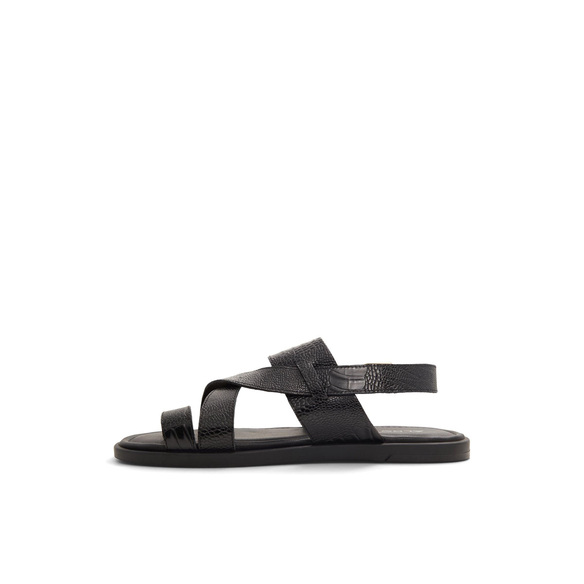 ALDO Men's Zaino Flat Sandal, Black, 8