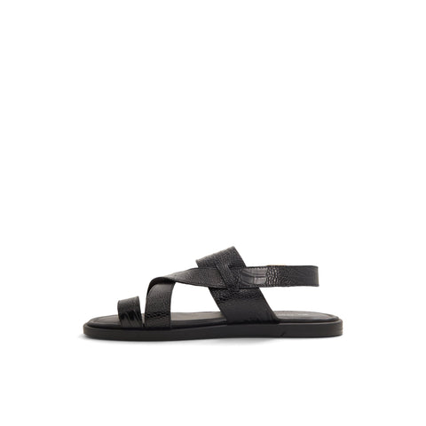 ALDO Men's Zaino Flat Sandal, Black, 8