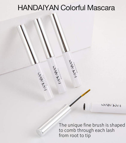 12 Colored Mascara for Eyelashes Set Long lasting Charming Voluminous Mascara for Women Waterproof Color Mascara (Black)