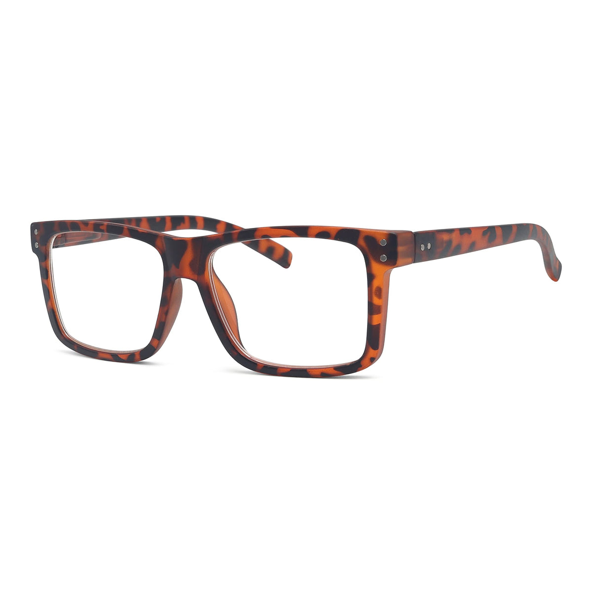 Eyekepper Oversized Reading Glasses Square Large Frame Readers for Men and Women - Tortoise +2.00