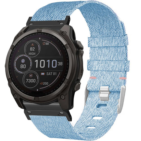 Blueshaweu 20 mm 22 mm 26 mm QuickFit Bracelet Compatible with Garmin Fenix 8, Nylon Knitted Replacement Watch Strap Compatible with Garmin Fenix 8 43 mm / 47 mm / 51 mm Series etc. Watch, 22MM