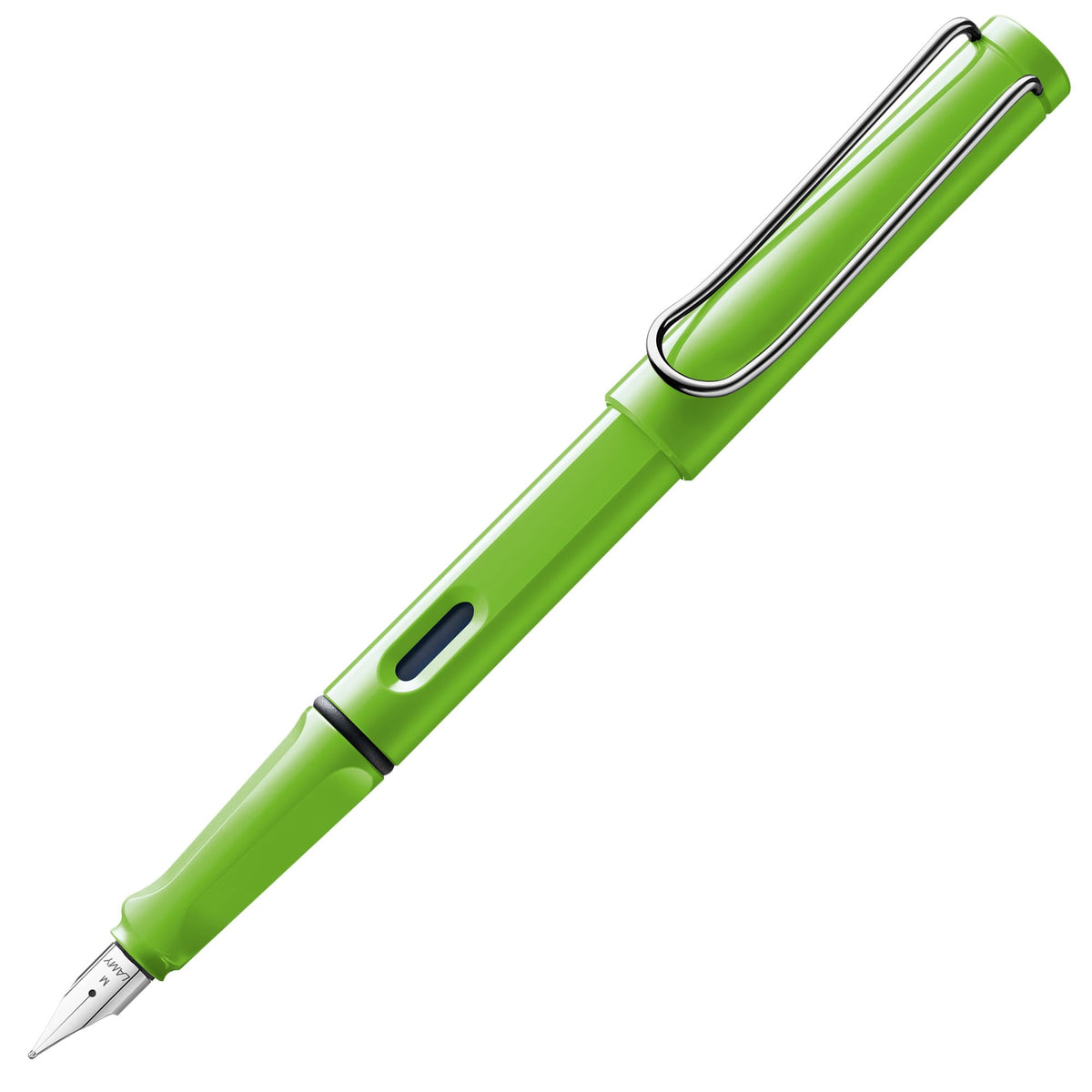 LAMY safari green - Fountain Pen with ergonomic grip & polished Left-Handed steel nib (LH) in size M - ideal for any Writing & Calligraphy - including LAMY T 10 blue cartridge