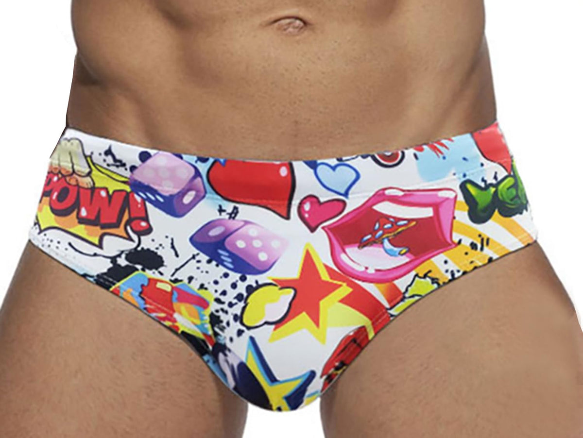 YouKD Men's Swim Pants Boxer Swim Briefs Quick Dry Beach Shorts Surfing Swimwear Swimming Trunks Underwear Swimsuit