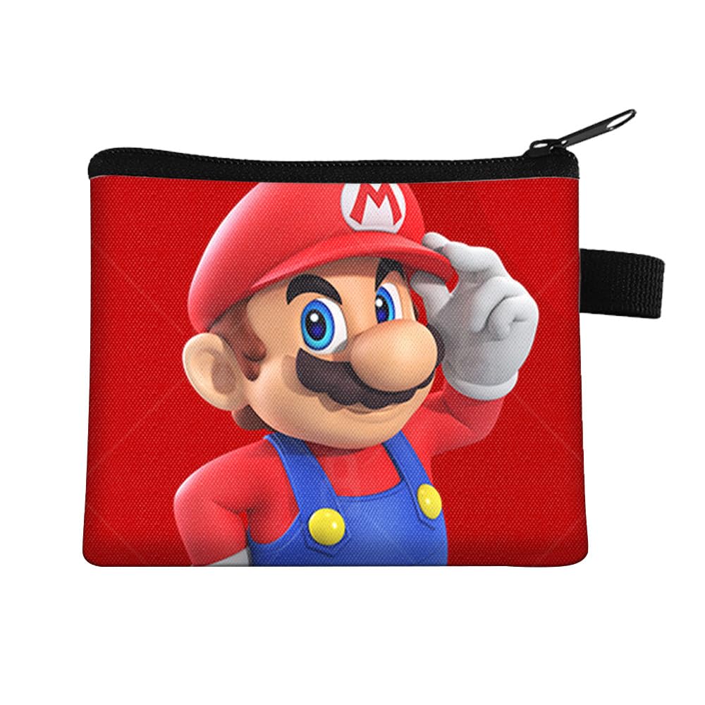 Cartoon Kids Coin Purse Pouch Cute supe Mari Kids wallet for boys and girls Fans (5)