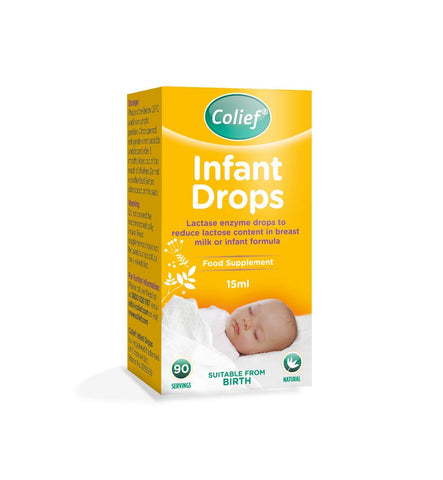 Colief Infant Drops | Lactase Enzyme Drops | Natural Colic Relief for Babies | Reduces Bloating, Wind and Crying | (15ml)