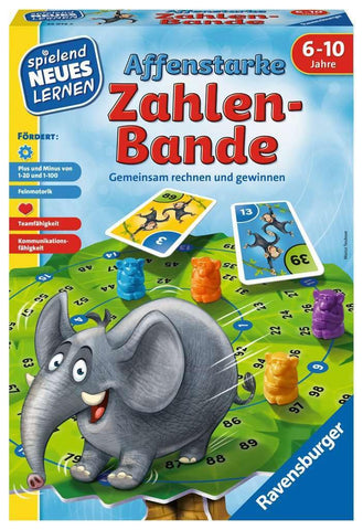 Ravensburger 24973 Affenstarke Zahlen-Bande Play and Learn, Colourful