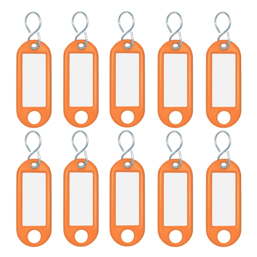WEDO 262 103406 Key Ring Tag - Orange (Pack of 10)