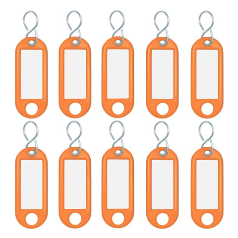 WEDO 262 103406 Key Ring Tag - Orange (Pack of 10)