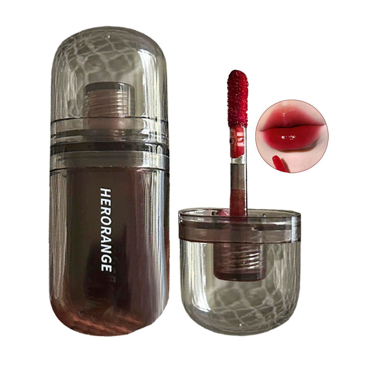 HSLFUAI Black Mirror Water Lip Gloss Transparent Glass Lip Glaze Waterproof Liquid Lipstick Nude Brown Clear Lip Gloss Cosmetics (6)