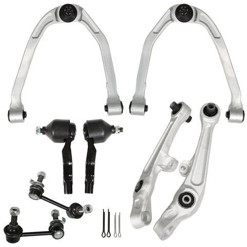 Silscvtt Front Control Arms Tierods Sway Bars K621690 Replacement for 2003-2004 Infiniti G35 2003-2004 Nissan 350Z