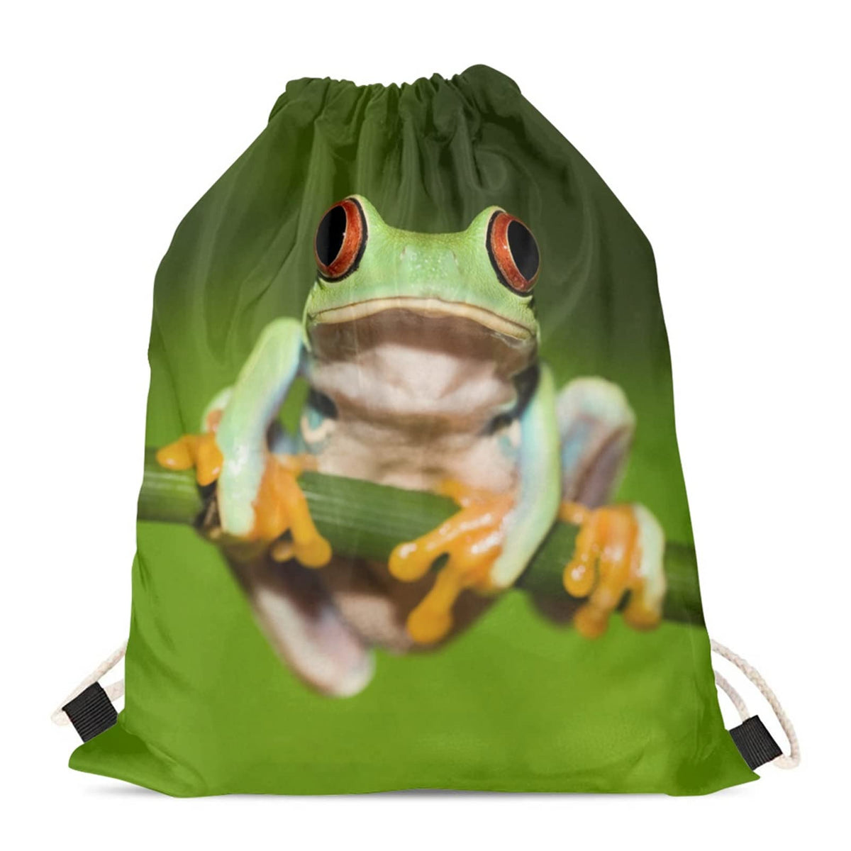 BYCHECAR Cute Frog Drawstring Backpack for Kids Sport Pull String Bags Boys Swim Bag Cinch Sack irthday Gift for Girls Children Camping Hiking Pouch