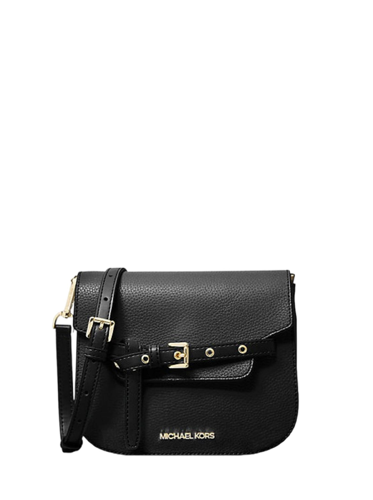 Michael Kors Emilia Small Logo Crossbody Bag (Black)
