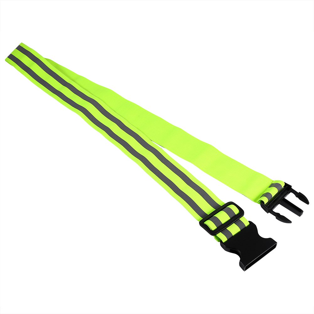 Fabater Reflective Belt or Sash, High Visibility Reflective Gear Adjustable Safety Belt Elastic For Outdoor Sports Running, Walking & Cycling - Fits Women, Men